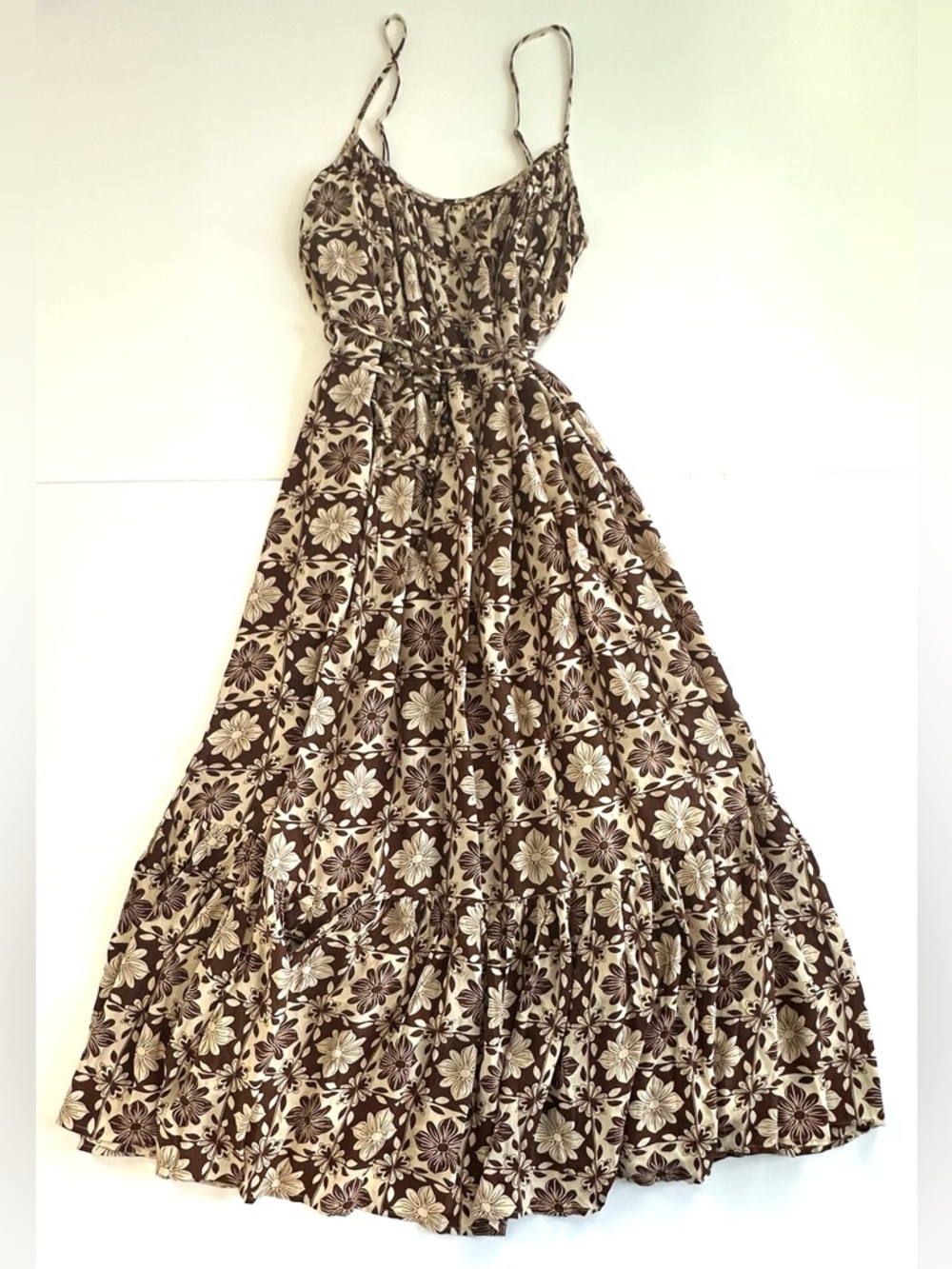 J.Crew Caspia Dress in Chocolate Floral Crepe de Chine | XL | NWT - Picture 10 of 15